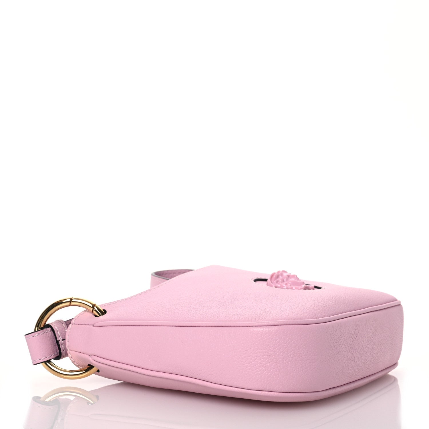 Versace Calfskin La Medusa Small Hobo Crossbody Pink 4 of 12