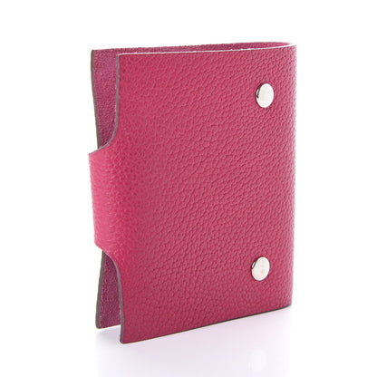 Hermes Togo Ulysse Mini Notebook Rose Shocking 2 of 10