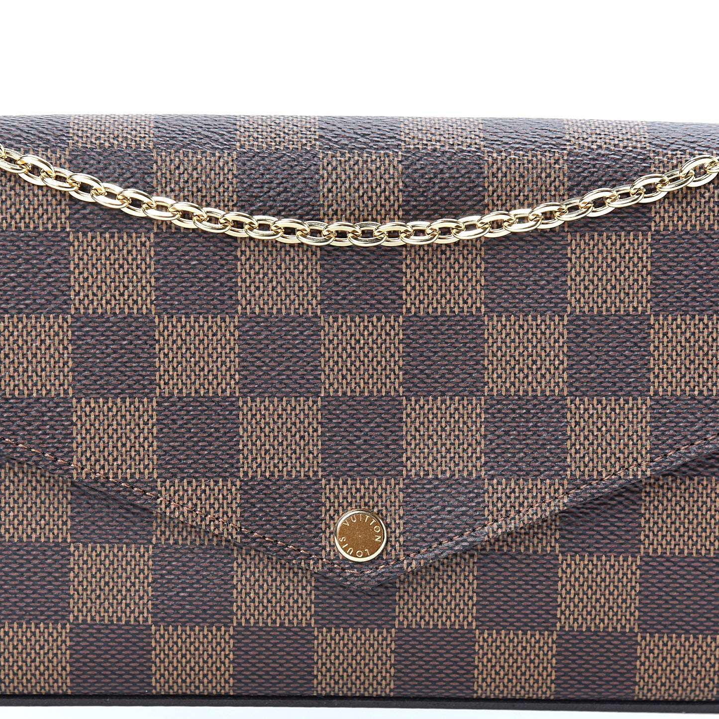 Damier Ebene Pochette Felicie Chain Wallet