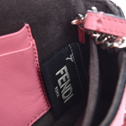 Fendi Nappa Rabbit Fox Fur Micro Buggie Baguette Rosa Fluo Multicolor 8 of 9