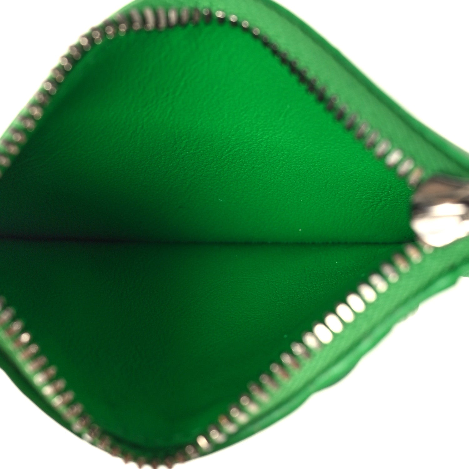 Bottega Veneta Calfskin Intrecciato Zip Card Holder Parakeet 5 of 8