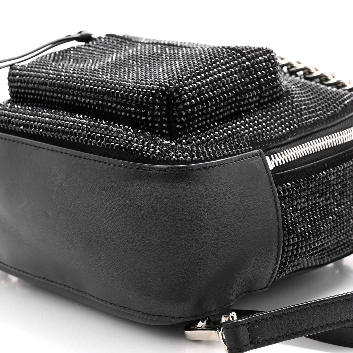 Calfskin Palazzo Crystal Medusa Backpack Black