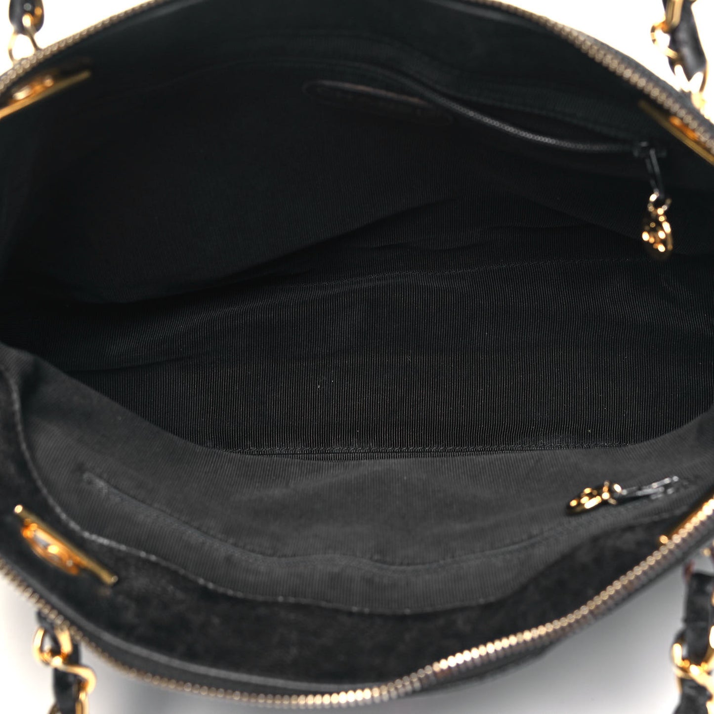 Caviar Quilted Flap Shoulder Bag Black