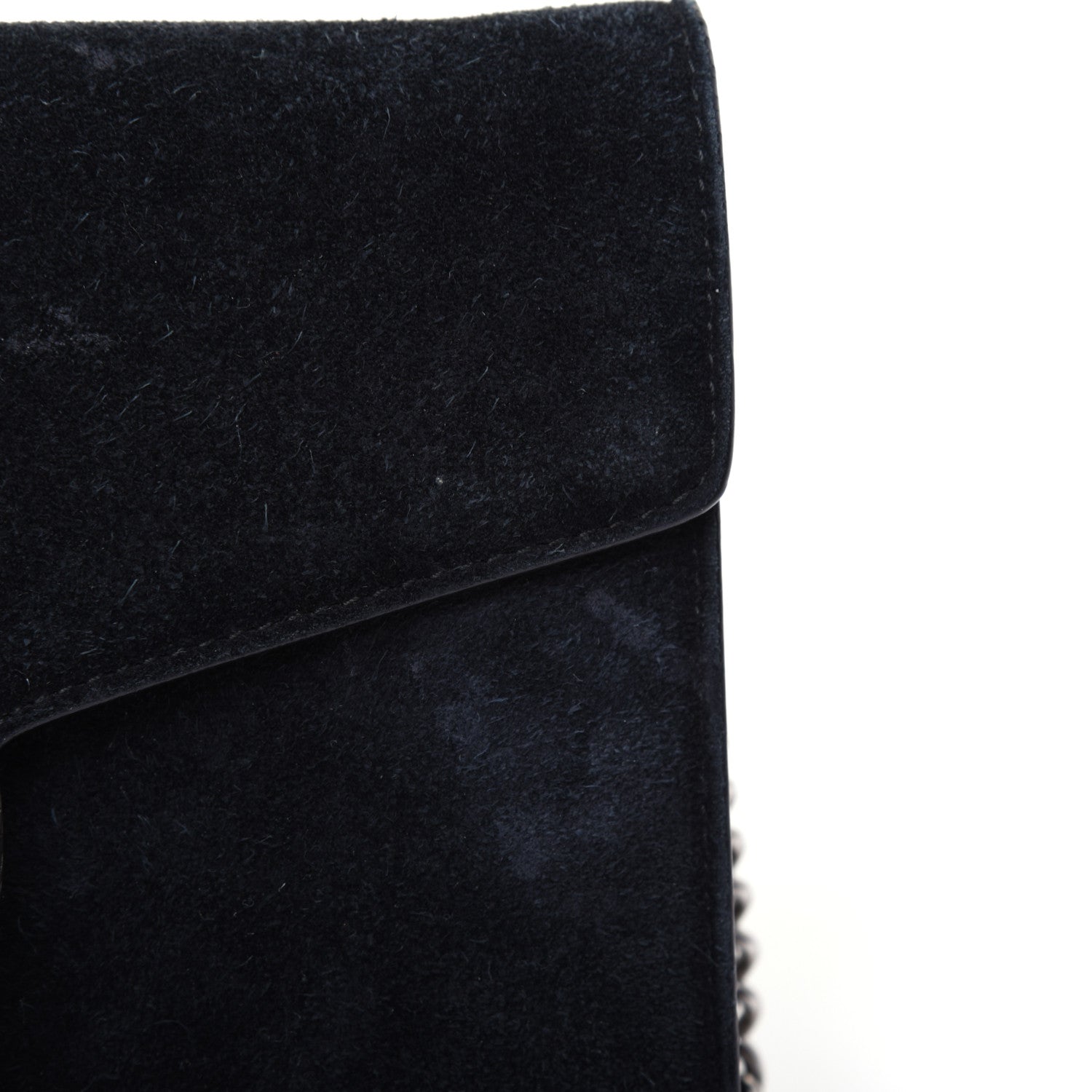Gucci Suede Mini Dionysus Chain Wallet Black 16 of 21