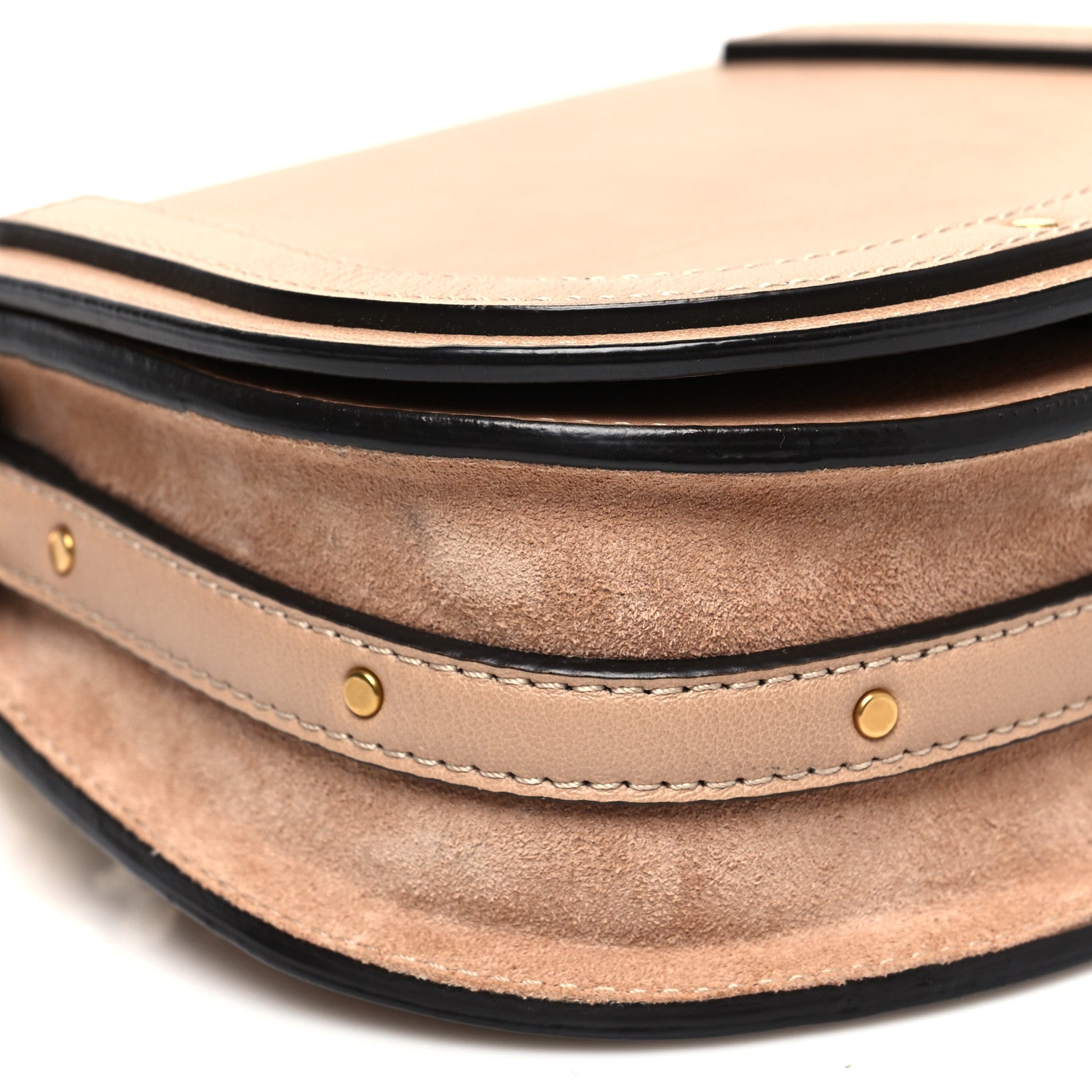 Chloe Calfskin Suede Small Nile Bracelet Bag Biscotti Beige 9 of 12