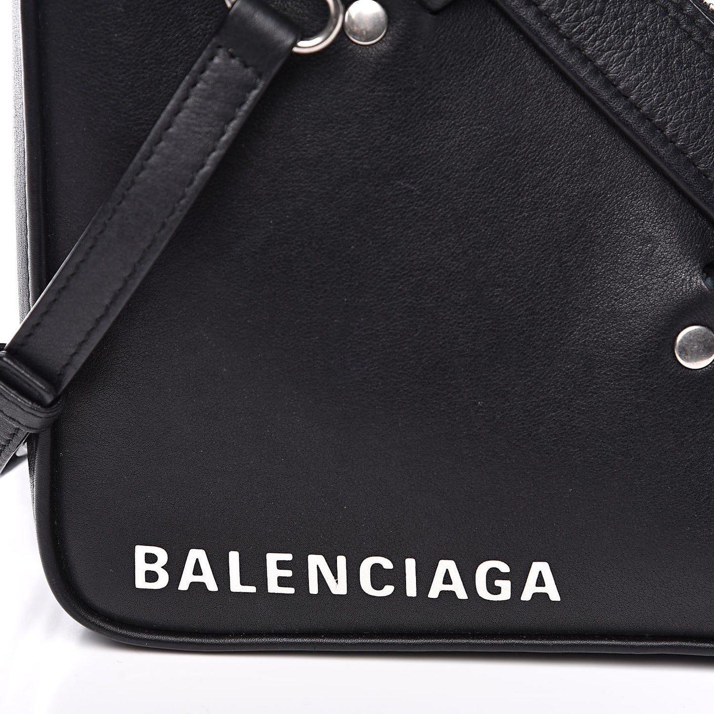 Calfskin XS Triangle Duffle Black