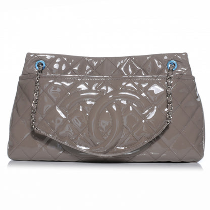 Chanel Patent Timeless CC Tote Light Grey 1 of 7