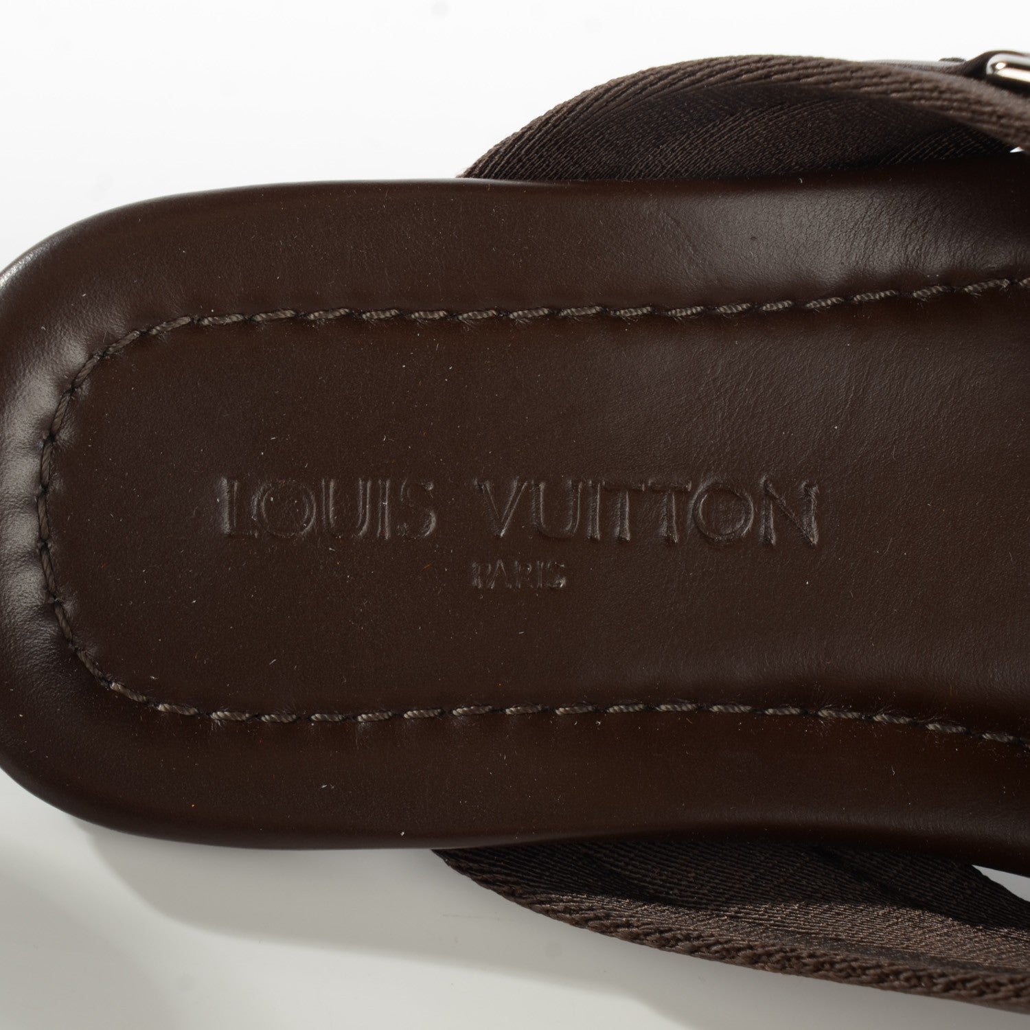 Louis Vuitton Leather Atoll Thong Sandals 38 Cacao 10 of 10