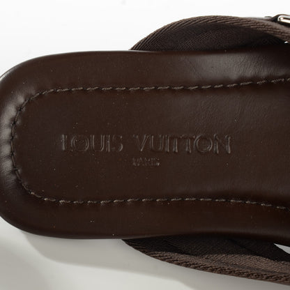 Louis Vuitton Leather Atoll Thong Sandals 38 Cacao 10 of 10