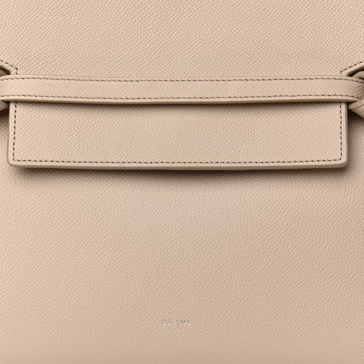 Grained Calfskin Mini Belt Bag Light Taupe