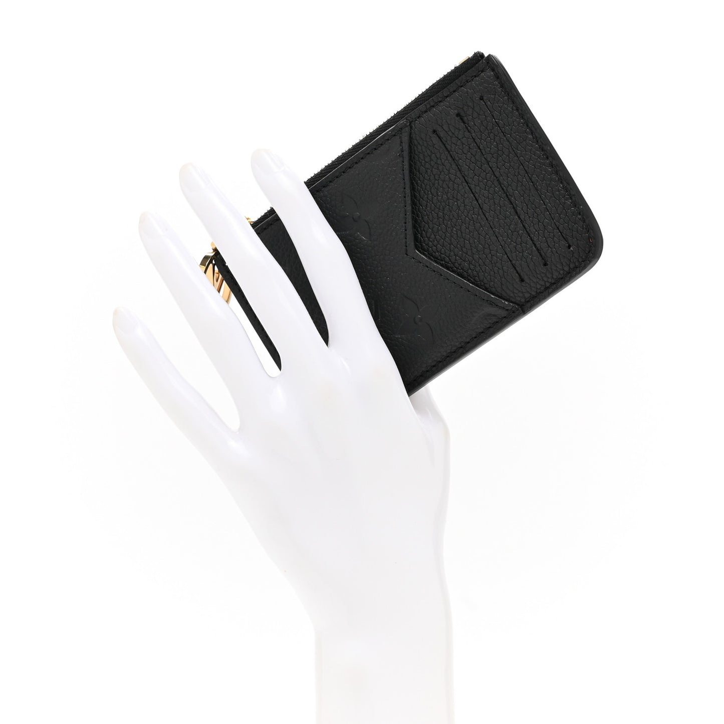 Empreinte Monogram Zipped Romy Card Holder Black