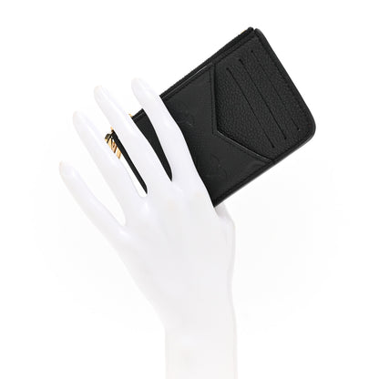 Louis Vuitton Empreinte Monogram Zipped Romy Card Holder Black 2 of 9