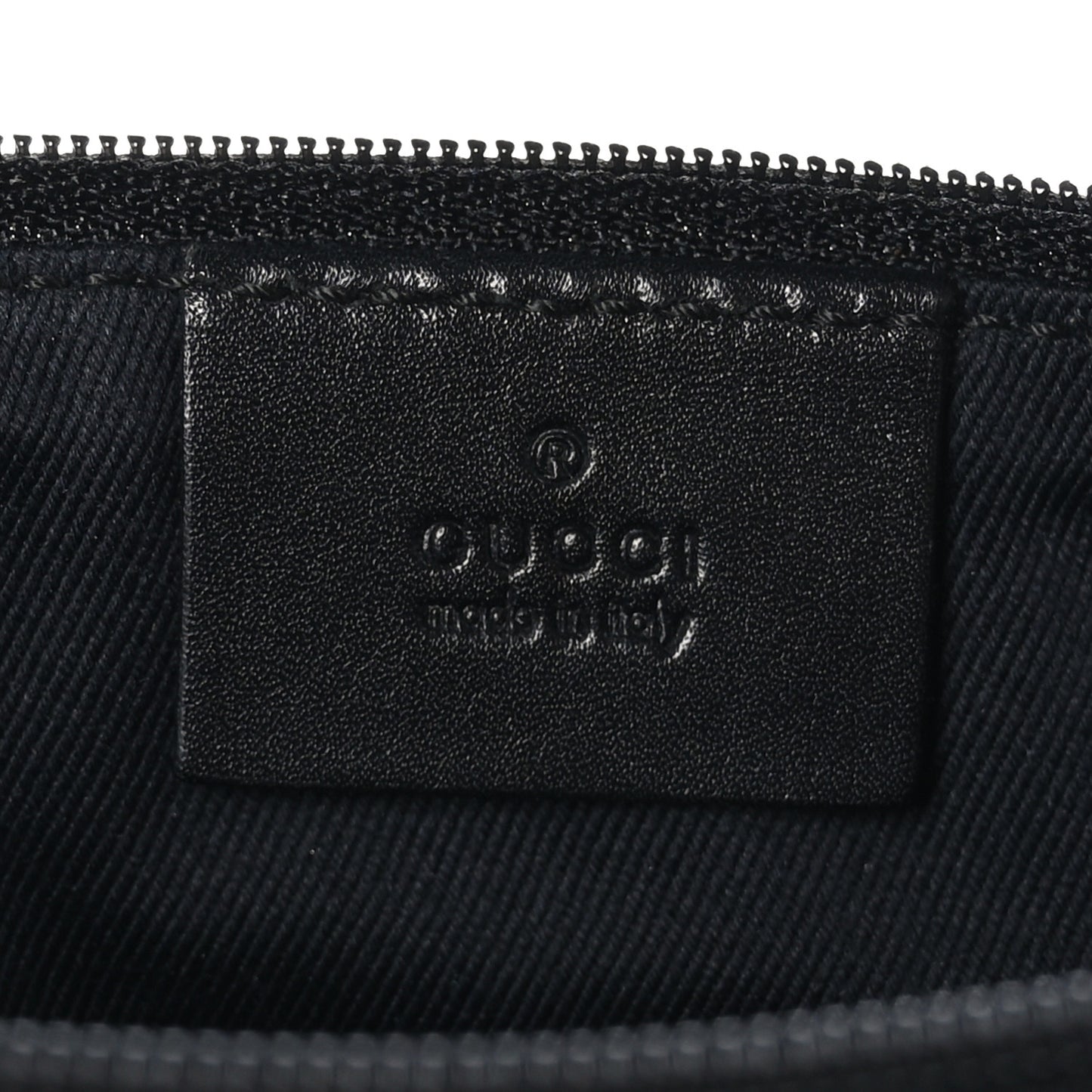 Monogram Zip Pouch Black