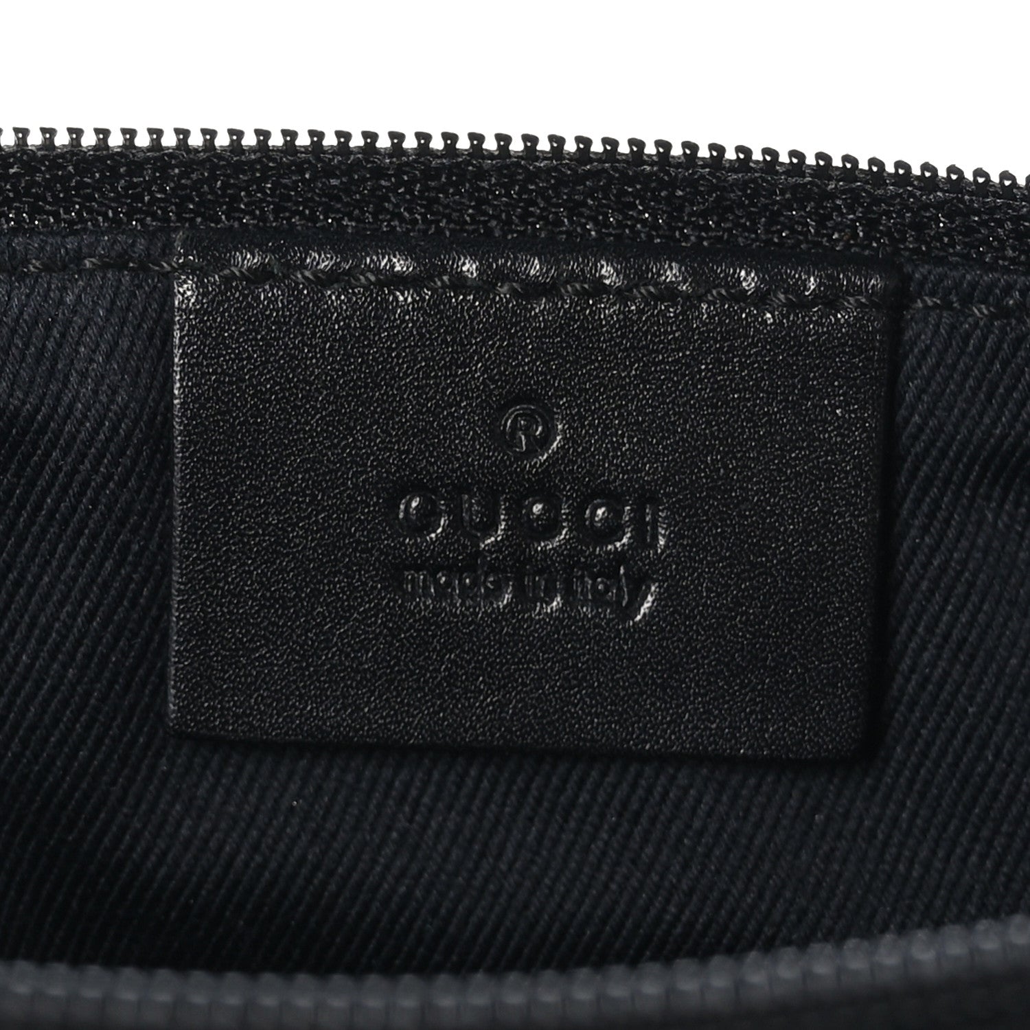 Gucci Monogram Zip Pouch Black 6 of 7