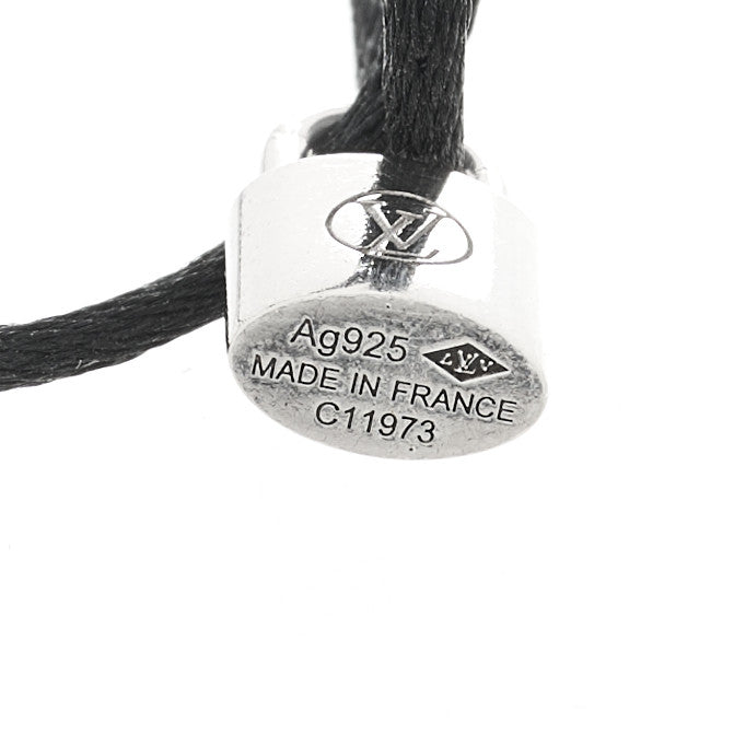 Louis Vuitton Sterling Silver Lockit Bracelet Black 3 of 3