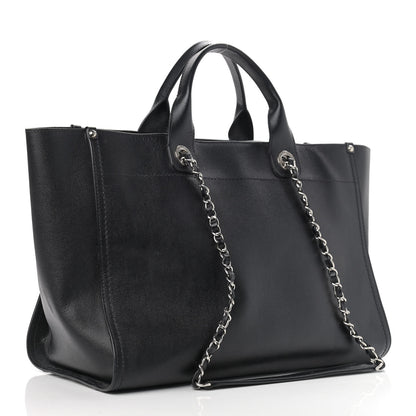 Chanel Caviar Medium Studded Deauville Tote Black 3 of 12