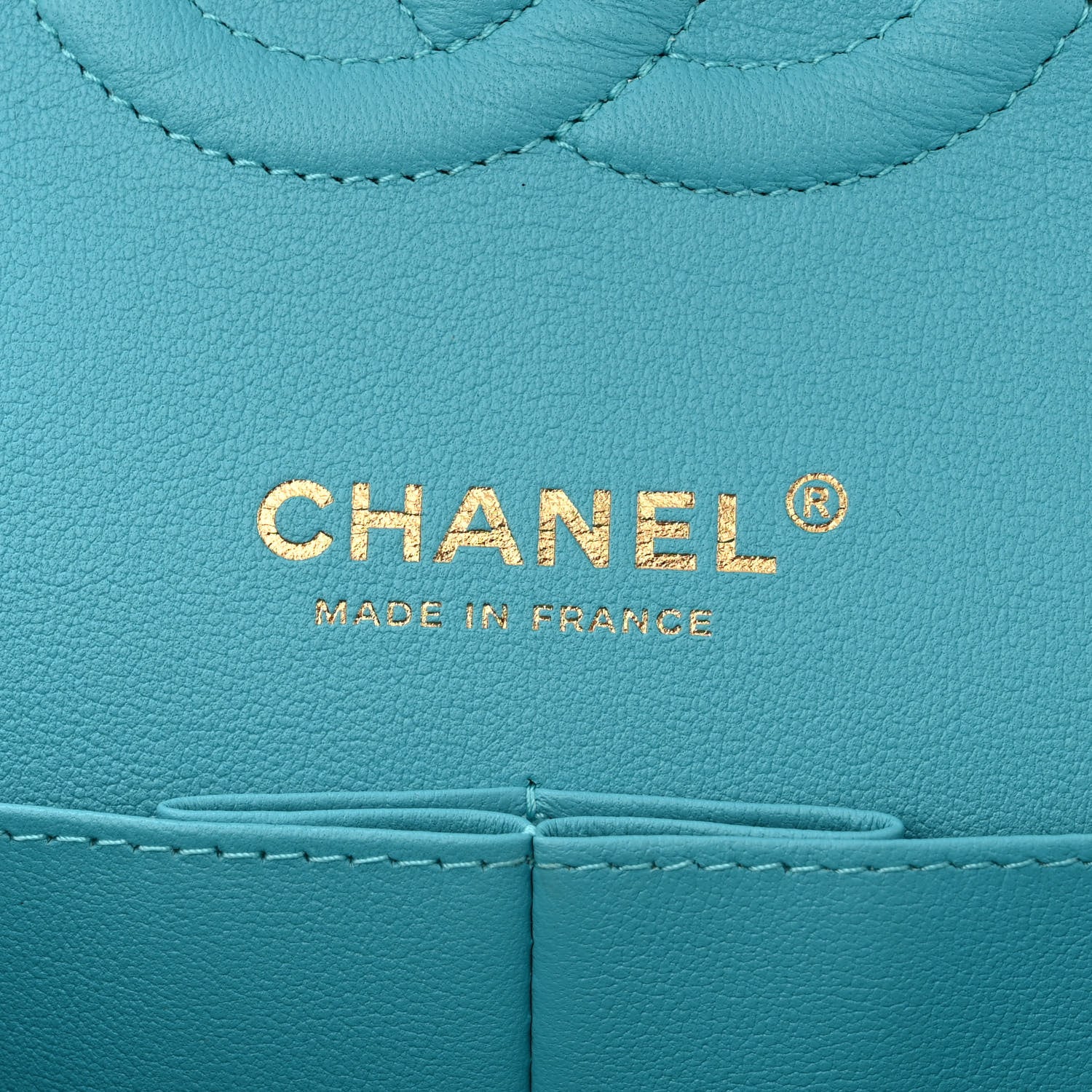 Chanel Tweed Quilted Medium Double Flap Blue 6 of 11