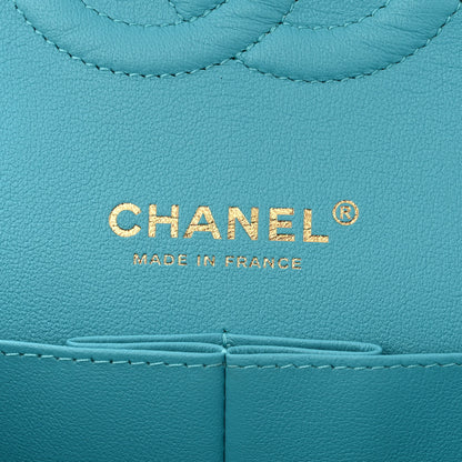 Chanel Tweed Quilted Medium Double Flap Blue 6 of 11