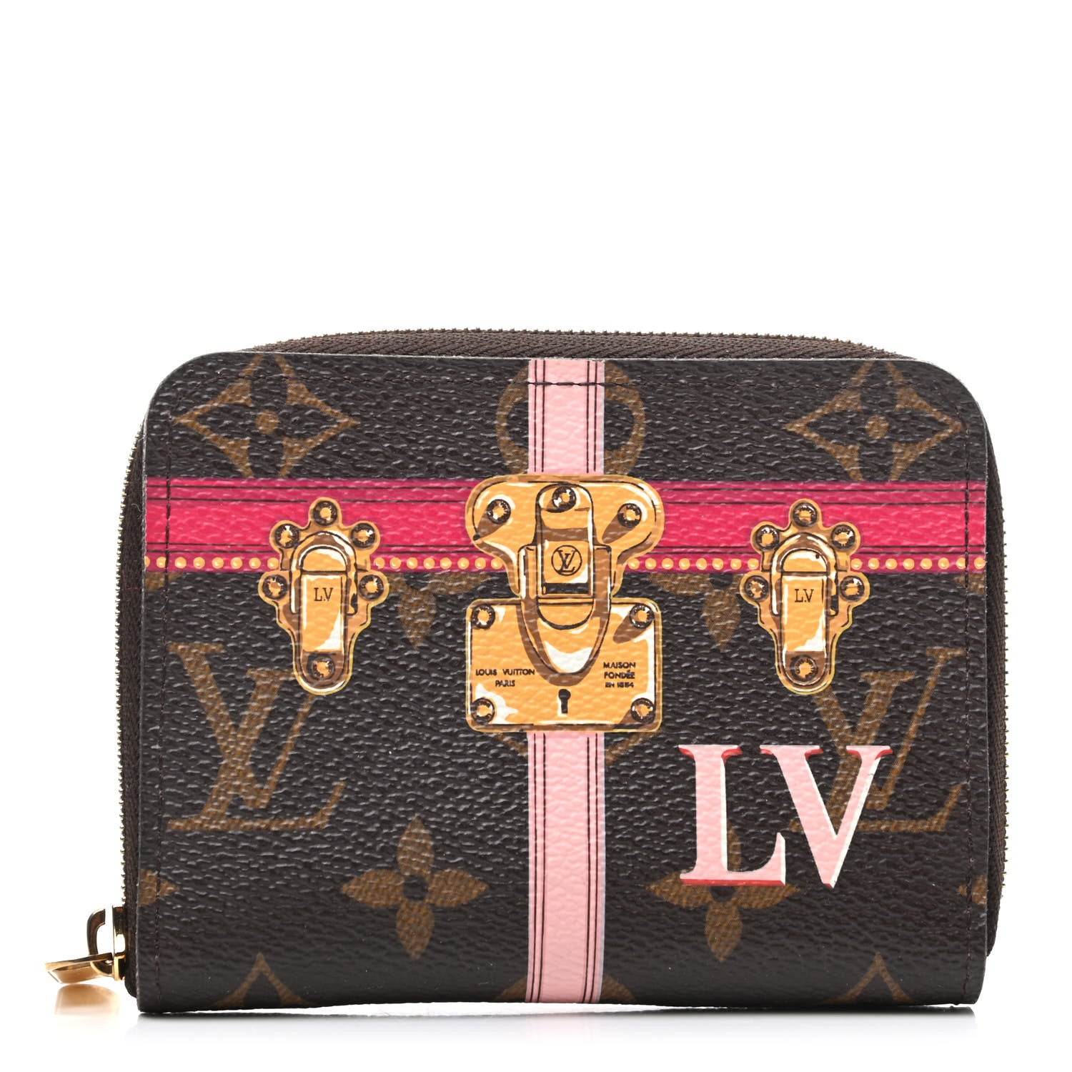 Louis Vuitton Monogram Summer Trunks Zippy Coin Purse 1 of 8