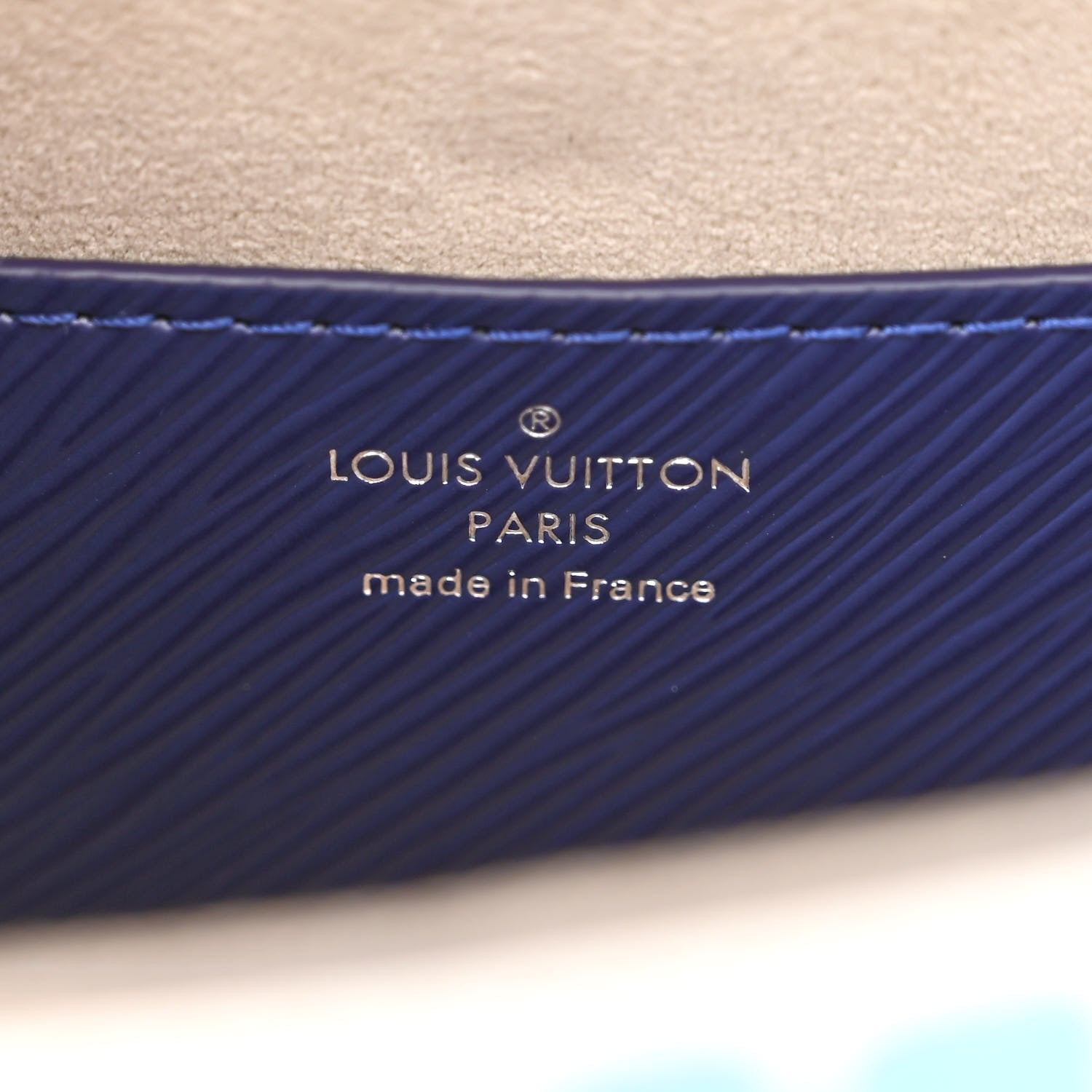Louis Vuitton Epi Savane Twist Shoulder Bag MM Blue 7 of 11