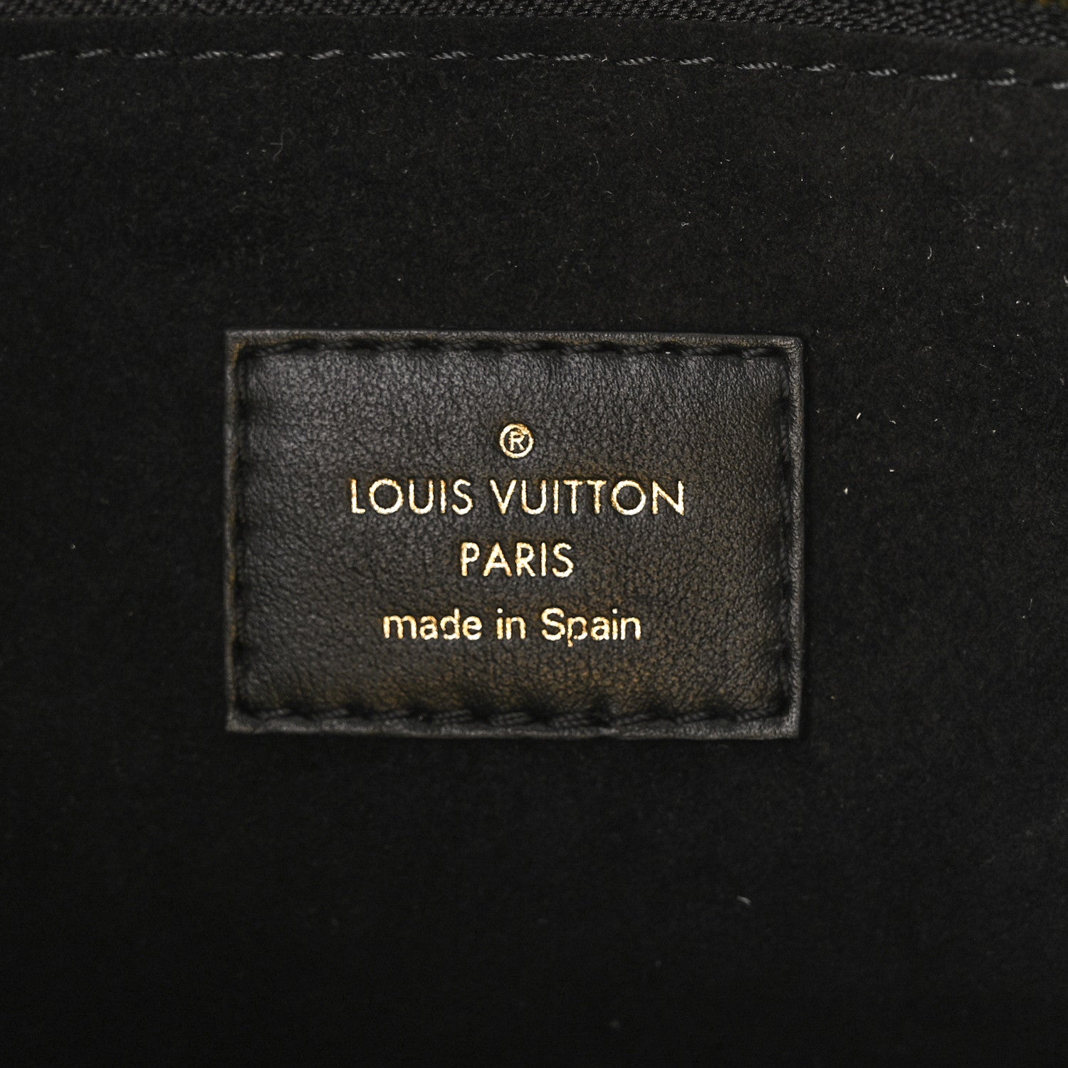 Louis Vuitton Calfskin Monogram On My Side PM Black 6 of 9