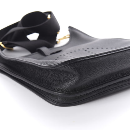 Hermes Taurillon Clemence Evelyne III PM Black 6 of 10