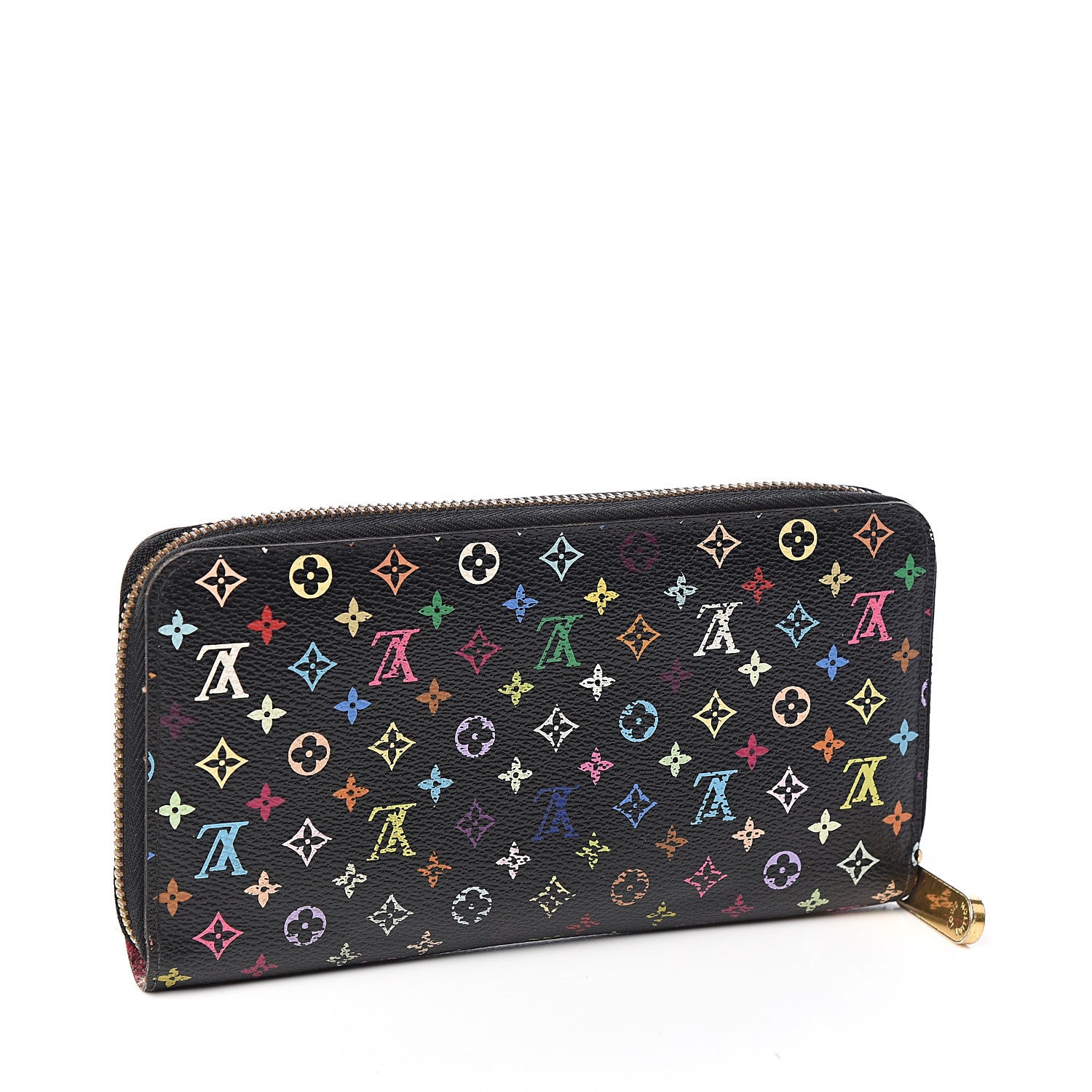 Louis Vuitton Monogram Multicolor Zippy Wallet Black Grenade 2 of 9