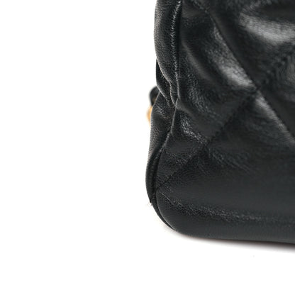 Chanel Goatskin Quilted Large Chanel 19 Flap Black 11 of 11