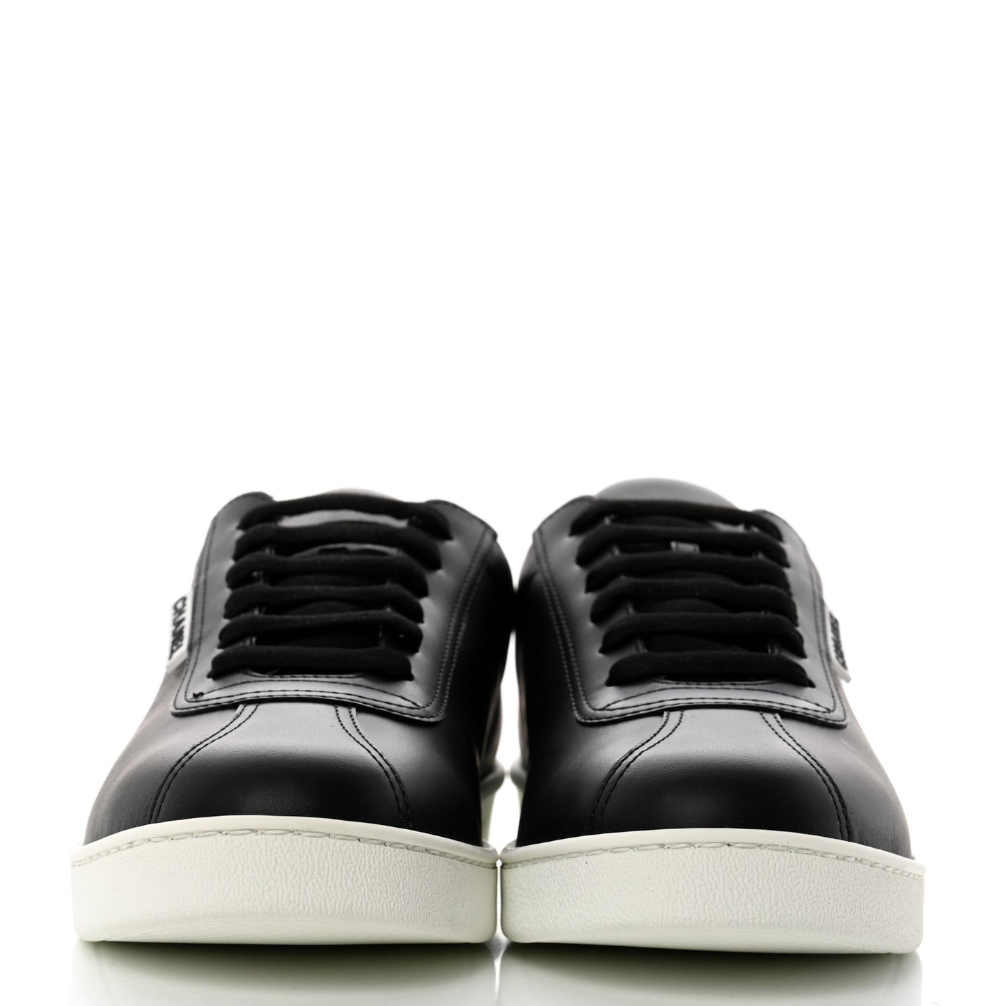 Calfskin Mens CC Sneakers 43 Black