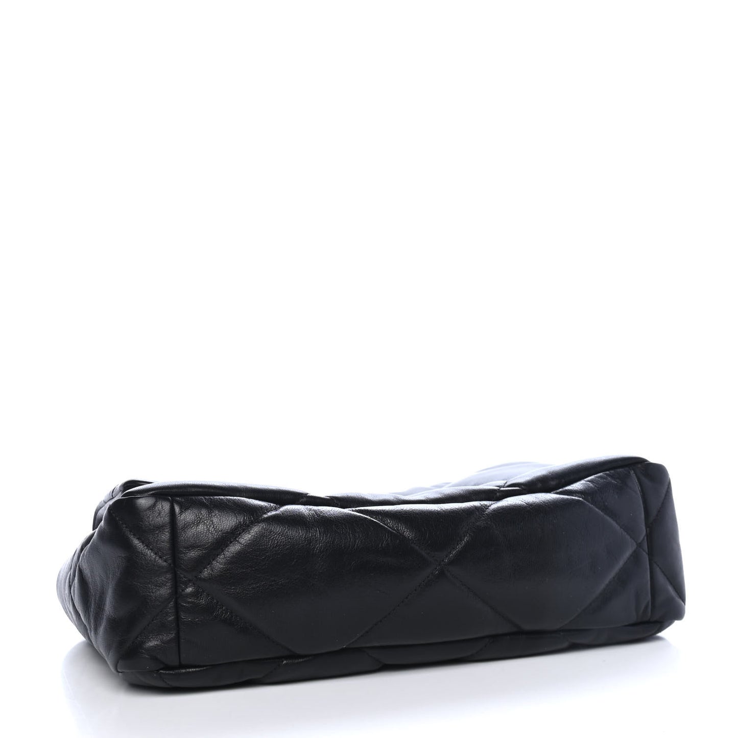 Goatskin Quilted Large Chanel 19 Flap Black