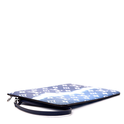 Louis Vuitton Monogram Escale Neverfull MM GM Pochette Blue 3 of 6