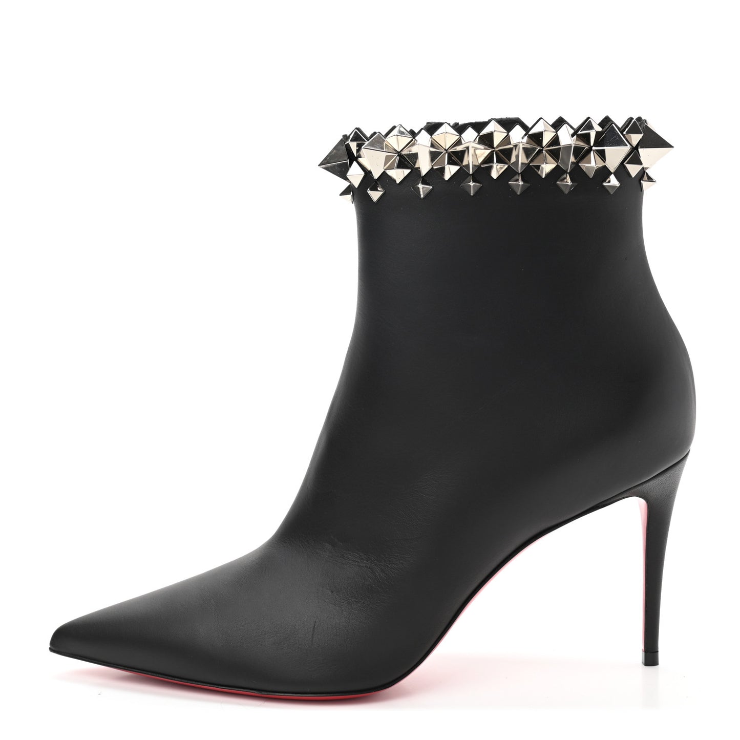 Calfskin Firmamma 85 Booties 40 Black Silver
