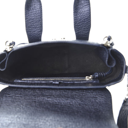 3.1 Phillip Lim 3.1 Textured Calfskin Mini Pashli Satchel Ink 4 of 8
