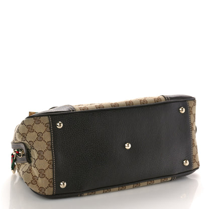 Gucci Monogram Small Princy Satchel Dark Brown 4 of 10