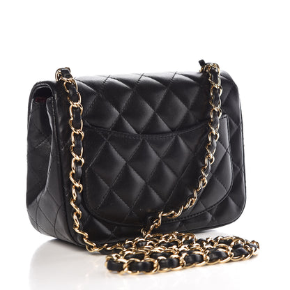 Chanel Lambskin Quilted Mini Square Flap Black 3 of 10