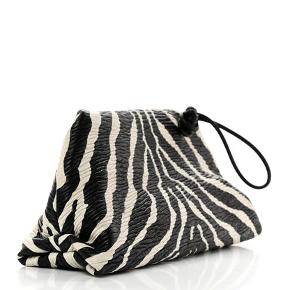 Bottega Veneta Nappa BV Trine Clutch Zebra 3 of 7