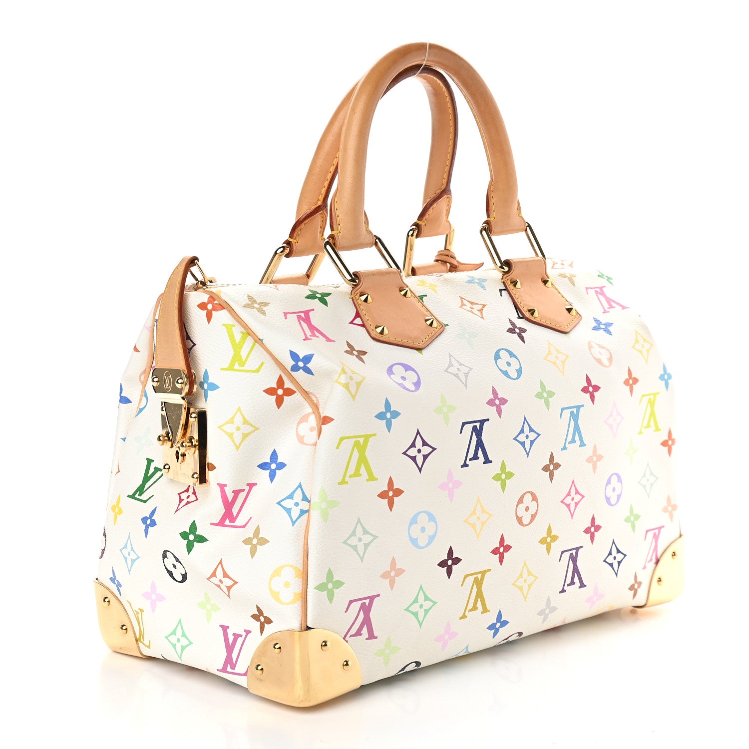 Louis Vuitton Monogram Multicolor Speedy 30 White 3 of 8