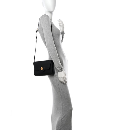 Versace Grained Calfskin La Medusa Crossbody Bag Black 2 of 10