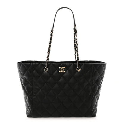 Chanel Caviar Quilted Large Shopping Tote Black 1 of 12