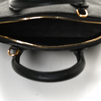 Balenciaga Signature Grained Calfskin XXS Ville Top Handle Bag Black White 5 of 13
