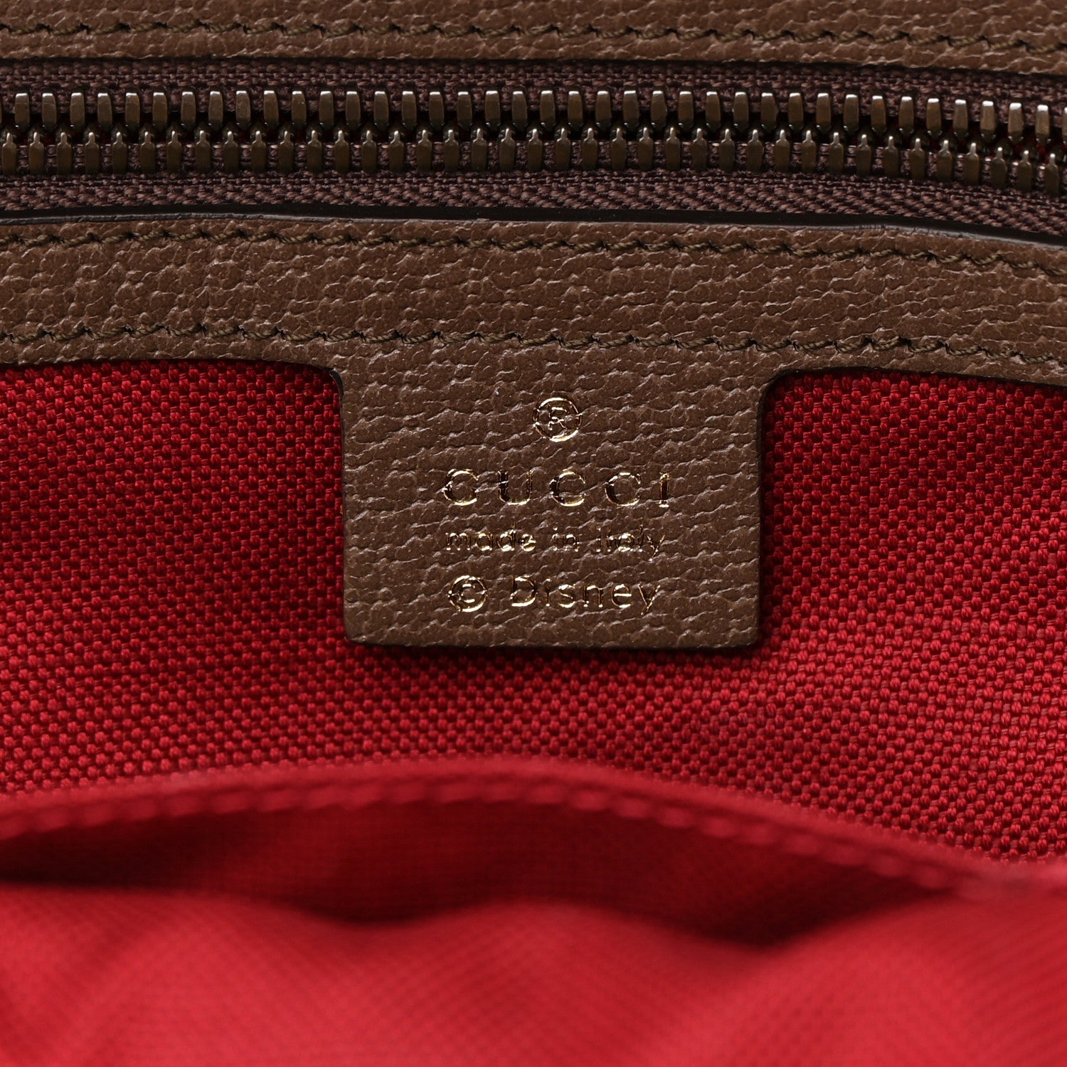 Gucci X DISNEY GG Supreme Monogram Donald Duck Small Interlocking G Dome Backpack Beige Multicolor New Acero 6 of 14