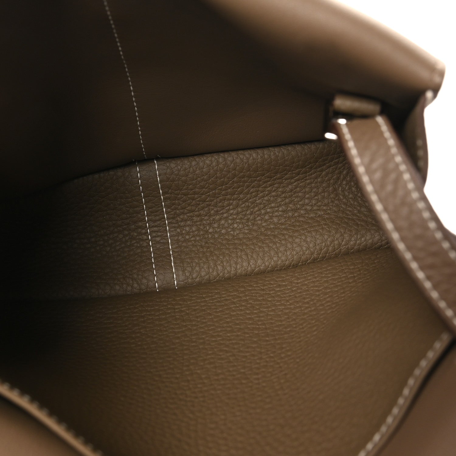 Hermes Taurillon Clemence Halzan 25 Etoupe 1822928 – FASHIONPHILE