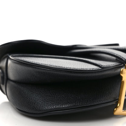 Christian Dior Grained Calfskin Mini Saddle Bag Black 7 of 9