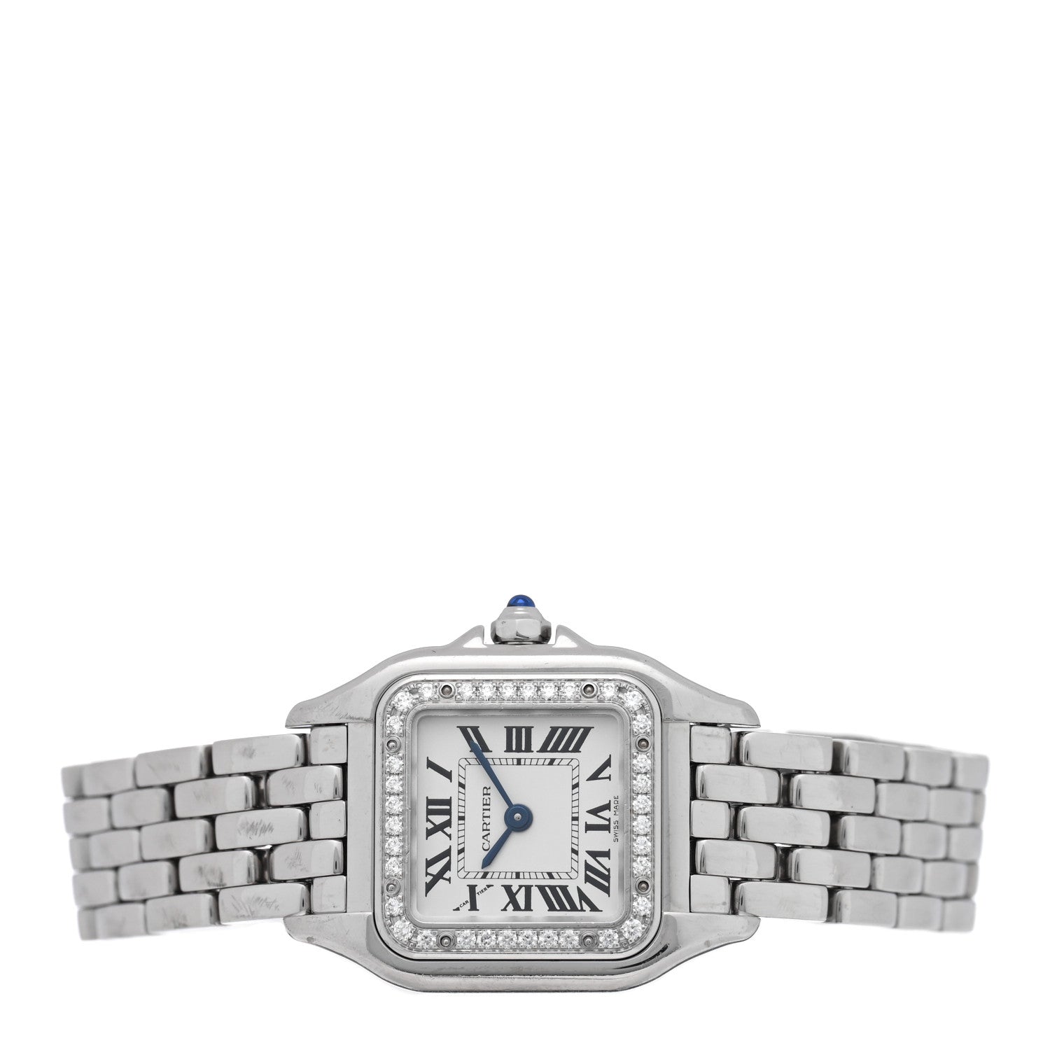 Cartier Stainless Steel Diamond 22mm Panthere Quartz Watch 2 of 5