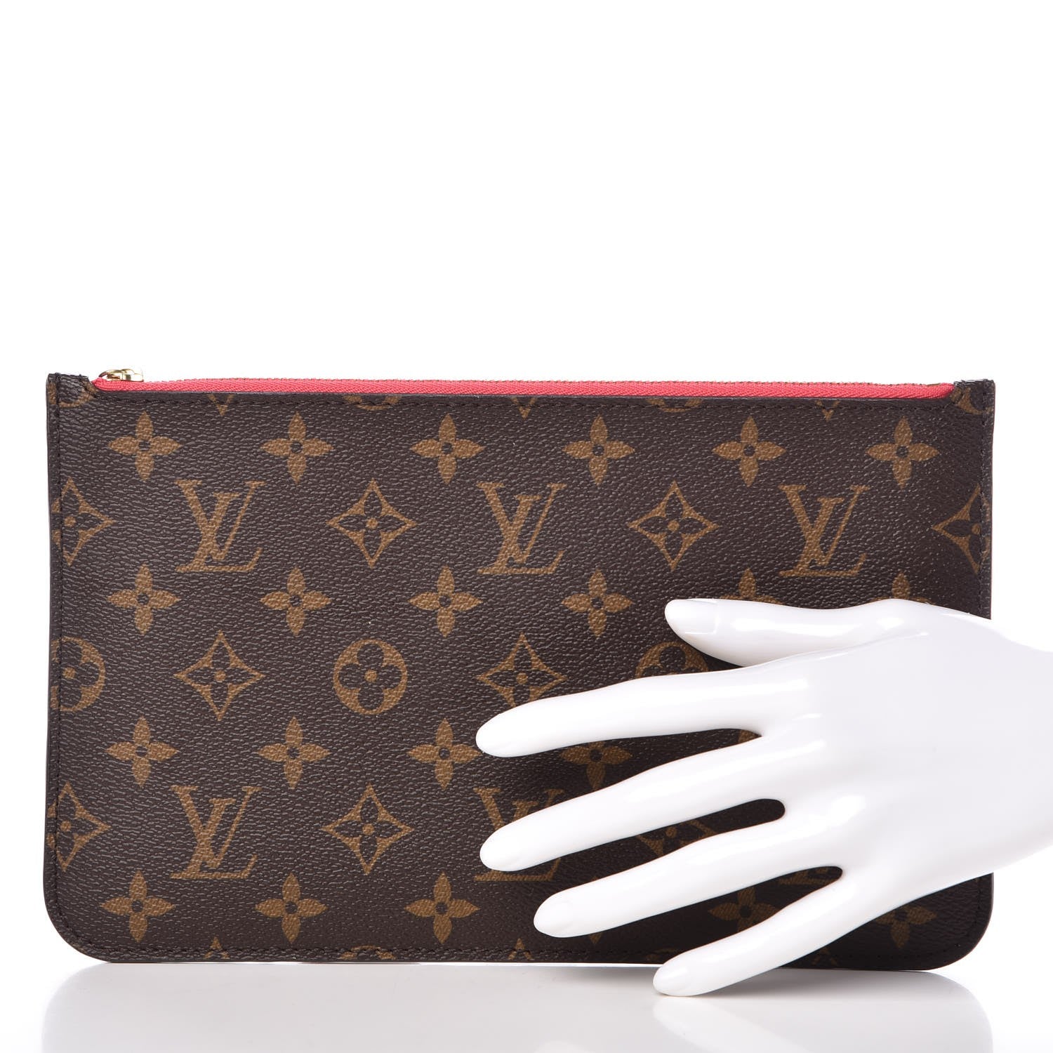Louis Vuitton Monogram Neverfull MM GM Pochette Grenade 2 of 7