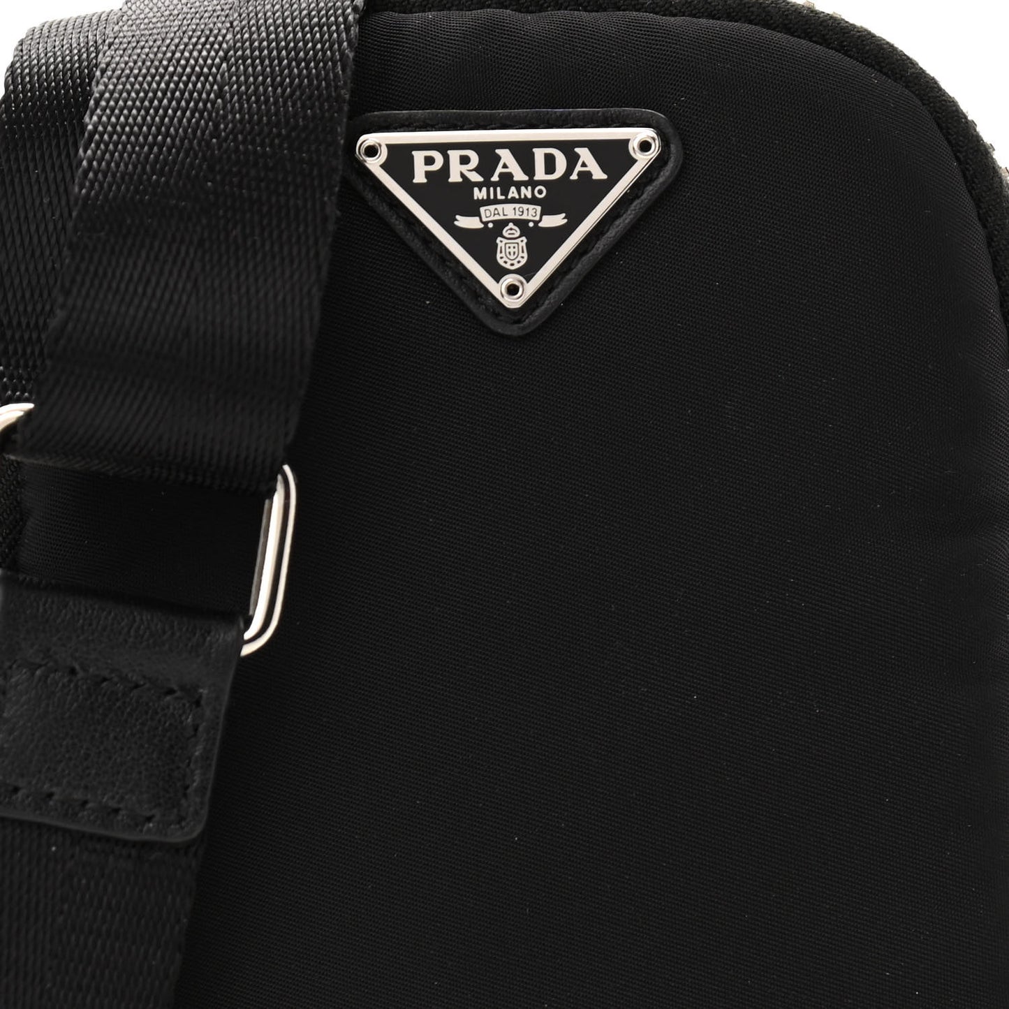 Tessuto Nylon Pocket Mini Bag Black