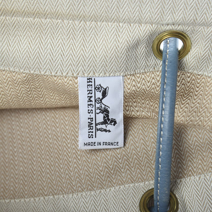 Hermes Canvas Aline Grooming Bag Craie Blue Jean 6 of 9