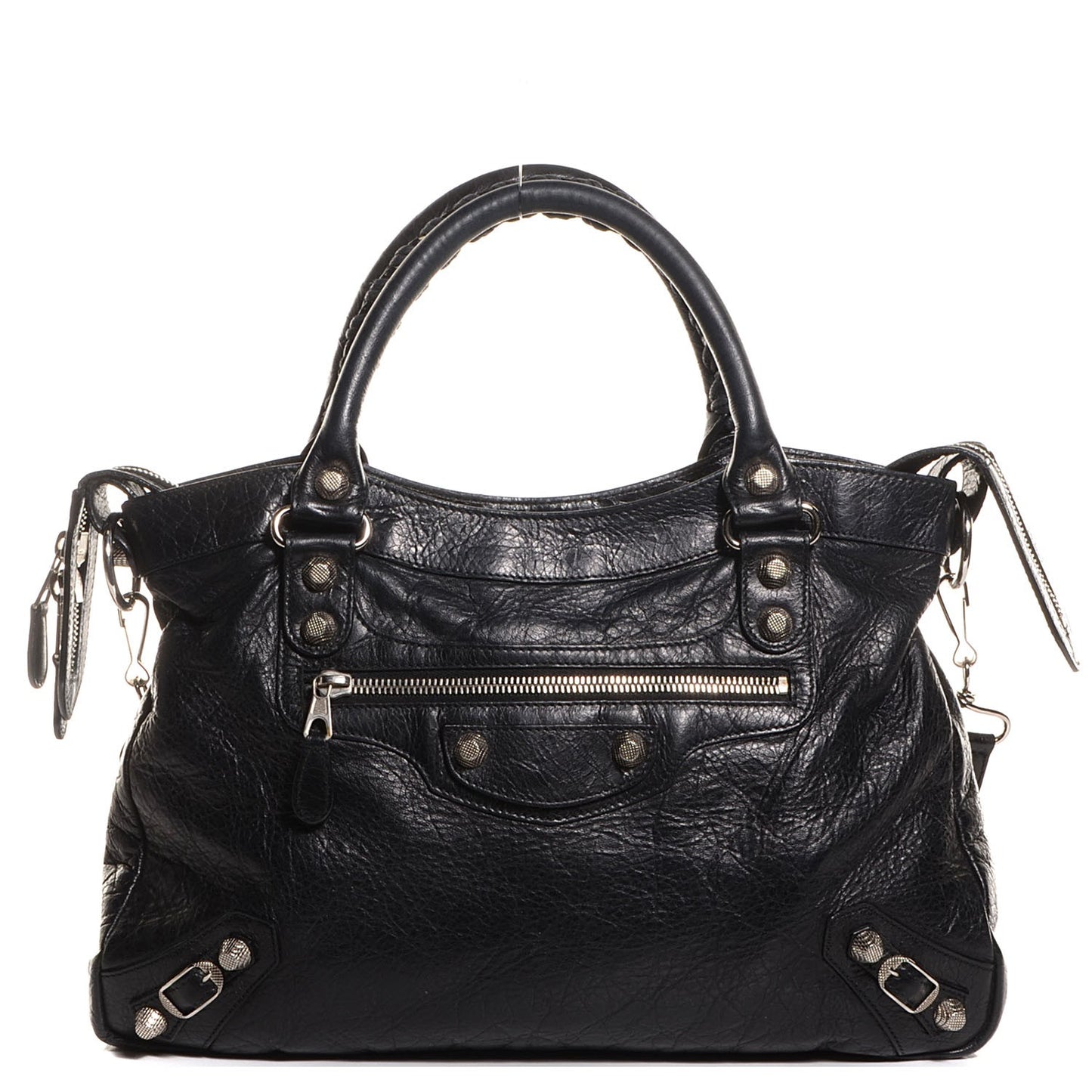 Agneau Giant 12 Silver Hardware Town Black