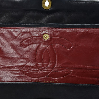 Chanel Lambskin Quilted Medium Double Flap Black 8 of 16