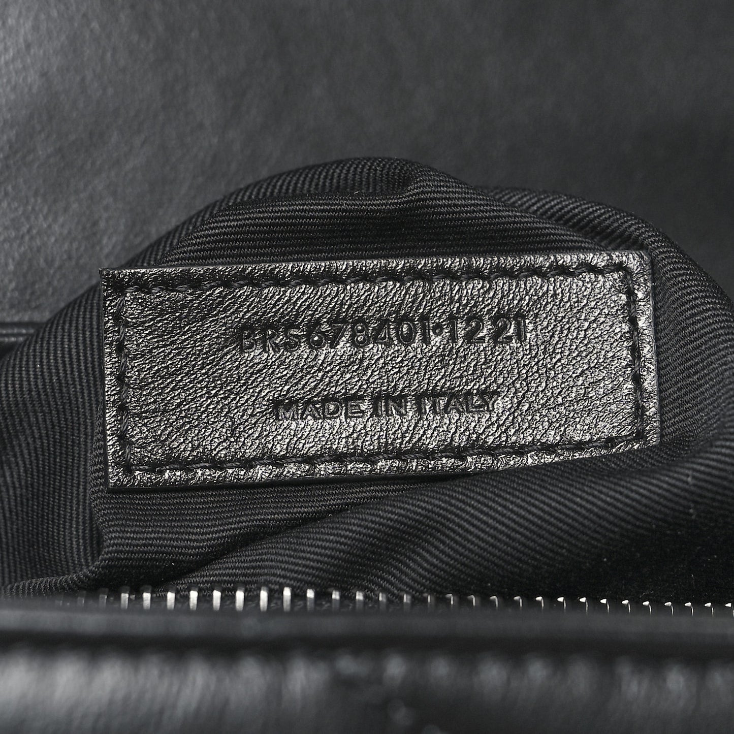 Calfskin Y Quilted Monogram Monochrome Toy Loulou Crossbody Bag Black